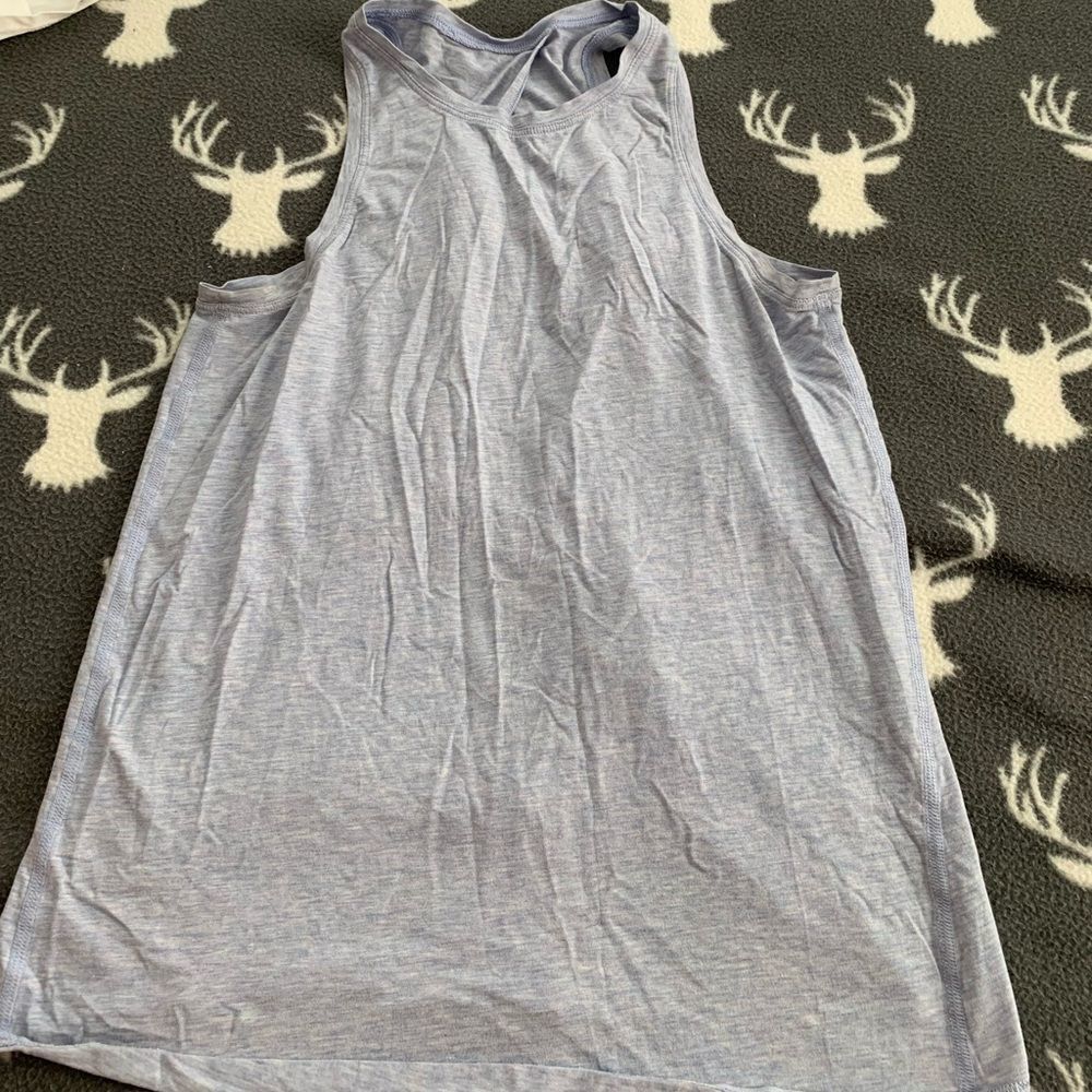 Lululemon all tied up light blue tank size 2